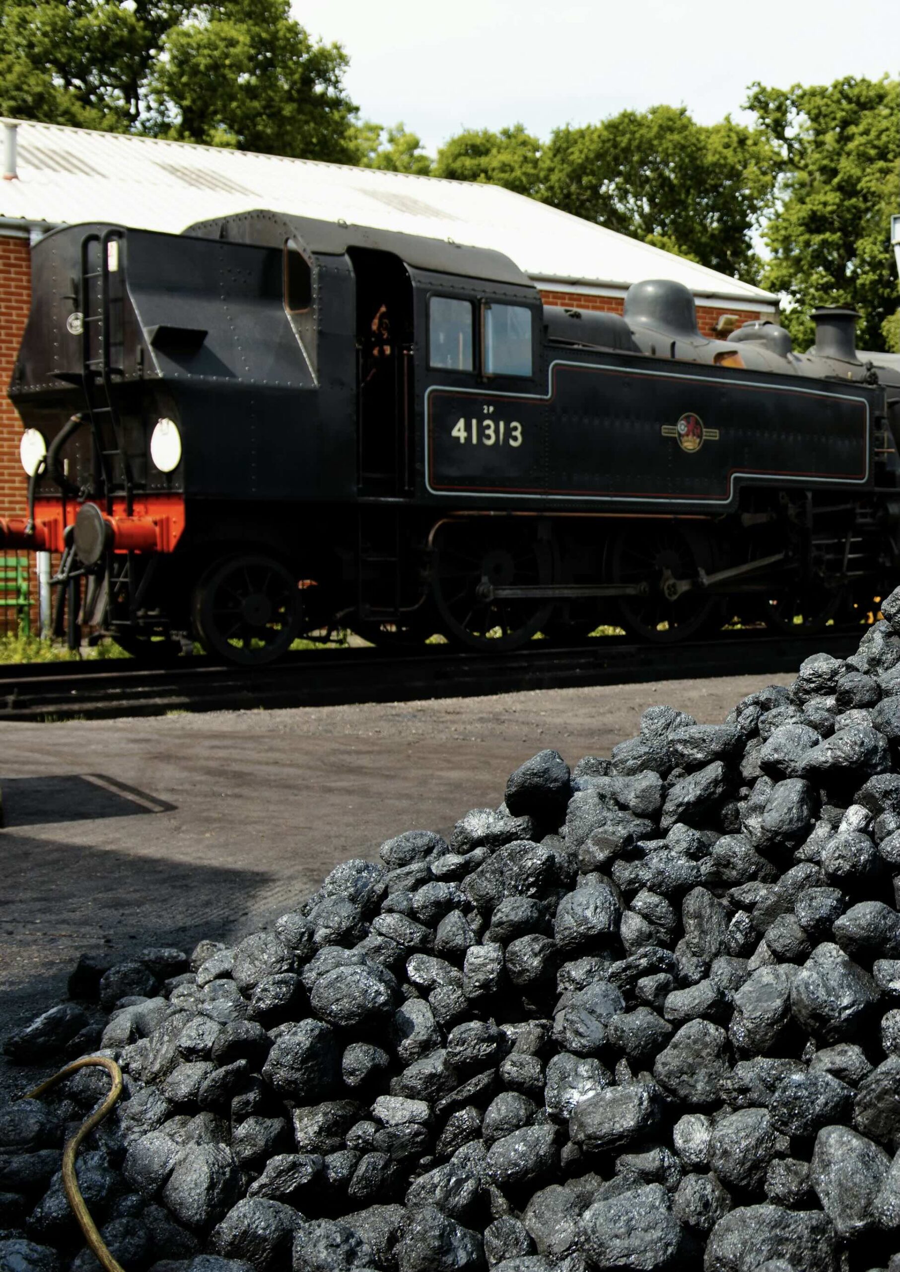 Kohle und Lokomotive